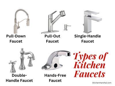 Types of Kitchen Faucets Infographic