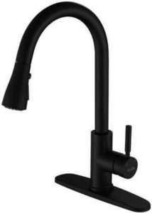 AROFA A02BY Single Handle Pull Down Kitchen Sink Faucet With Pull Out Sprayer