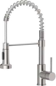 OWOFAN Single Handle Kitchen Sink Faucet With Pull Down Sprayer